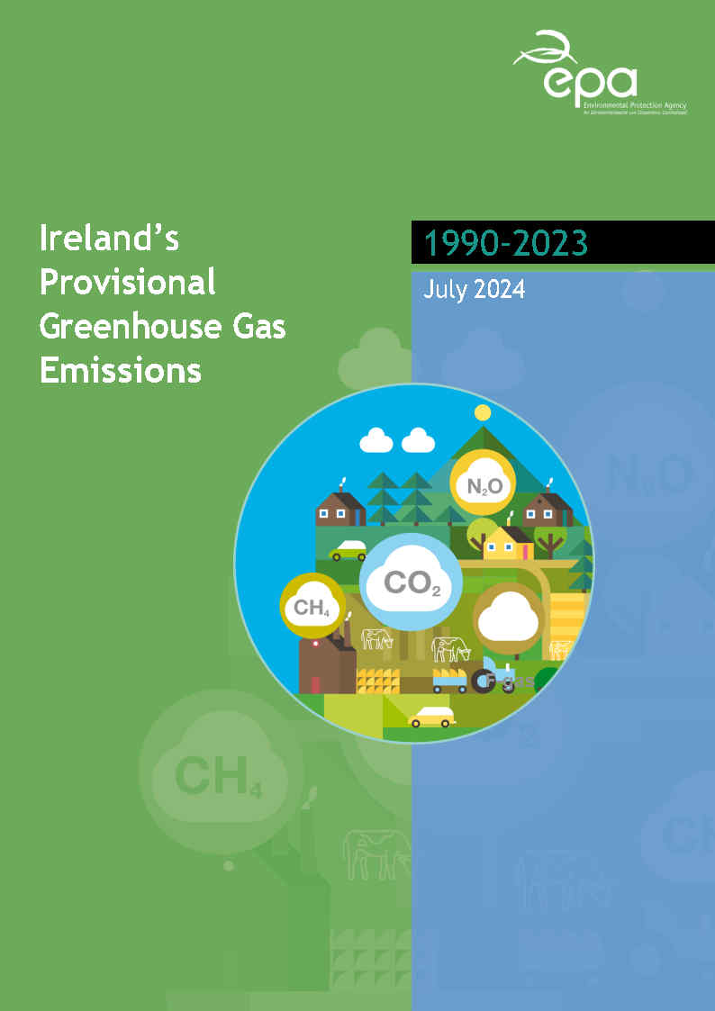Provisional GHG Report 1990-2023 Front Cover